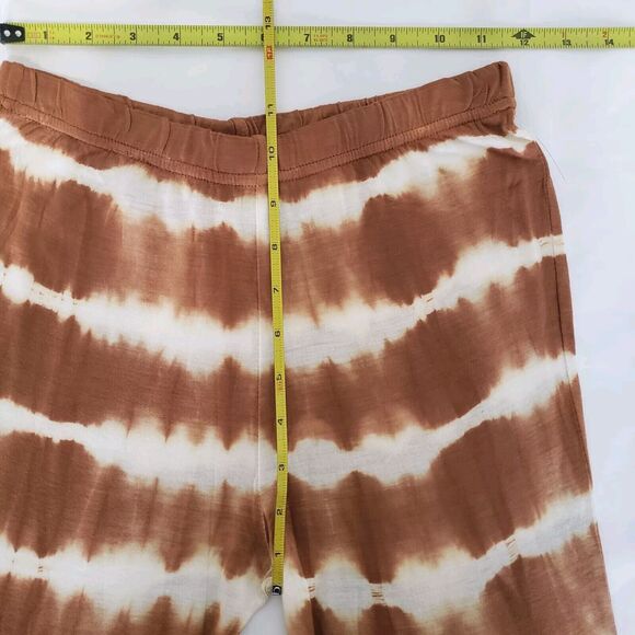 NEW!! Raga Brown SIZE XS Tie Dye Lightweight High Waist Flared Leg Pants R518 - Picture 4 of 7